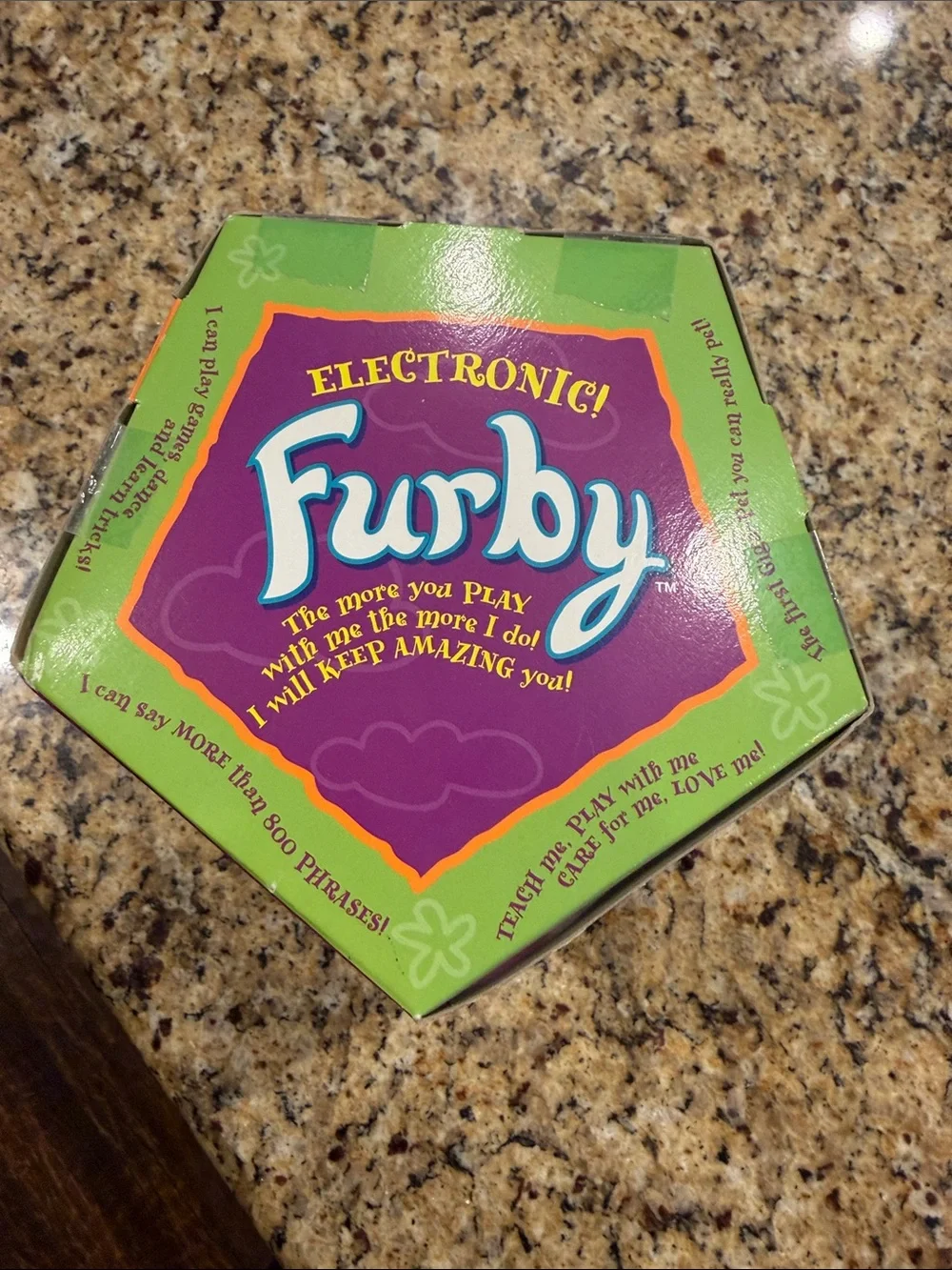 Vintage Furby Classic Plush Electronic Toy - Gray, Pink & Orange New in Box